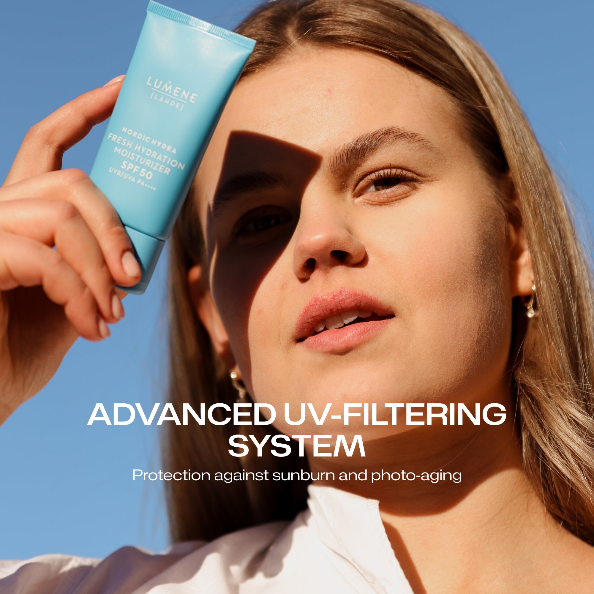 Tehokosteuttava päivävoide SPF50